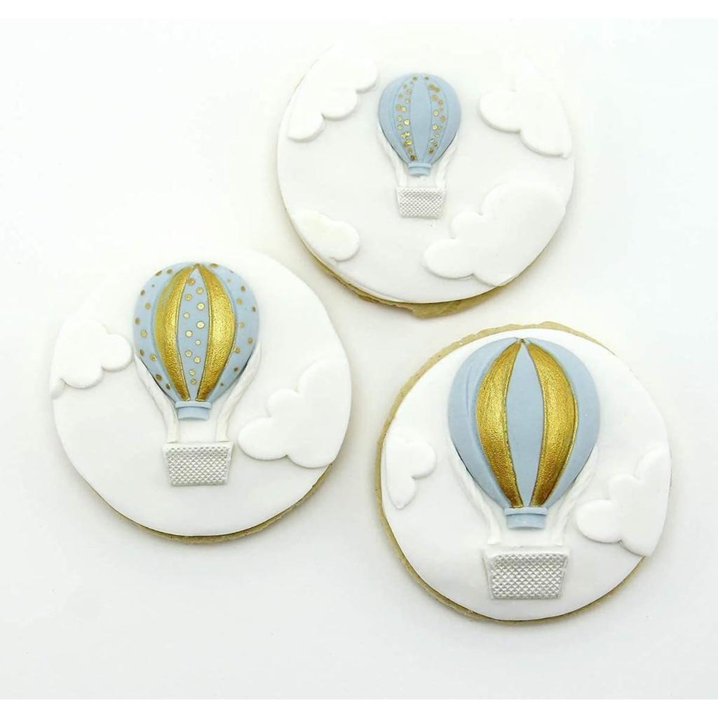 Hot Air Balloon Fondant Silicone Mould For Cake Decorating Cupcake Topper Polymer Clay Candy Chocolate Gum Paste Moulds