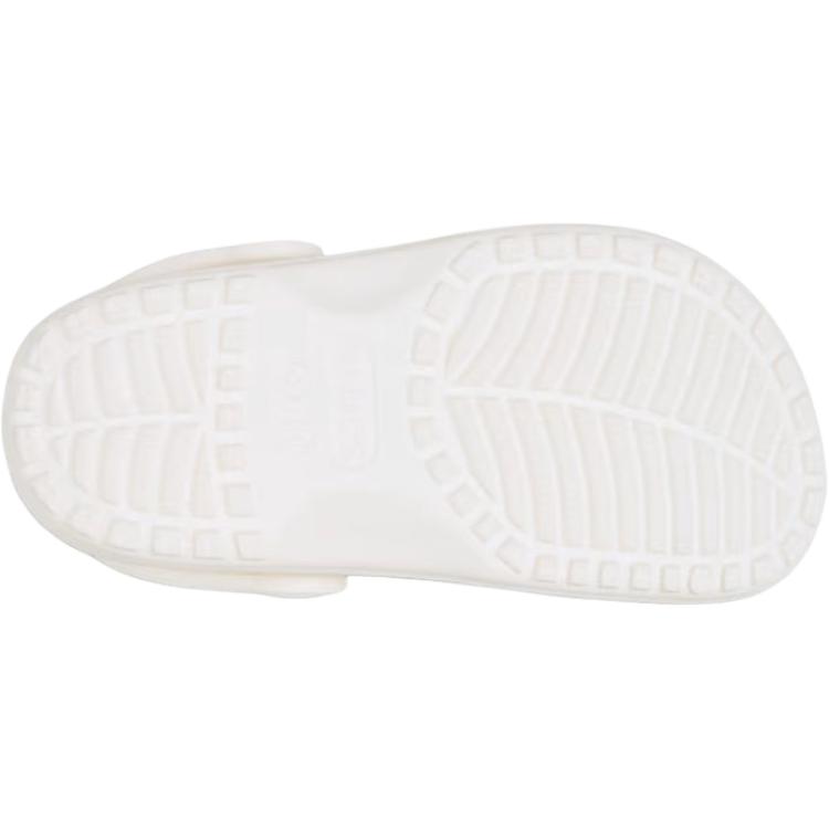 Crocs Classic Clog Floral Cutout Comfortable Slip-Resistant Durable Low-Top Walker Shoes Baby Shoes White 210944-0WV