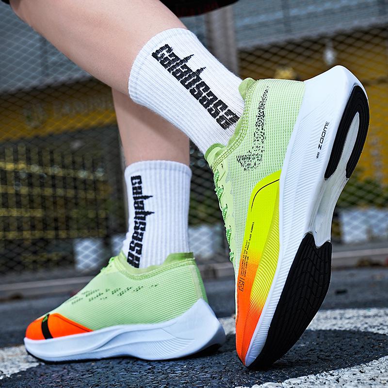 22 new flying line running shoes four seasons morning running sports casual shoes couple carbon plate breathable sports trendy shoes