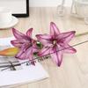 Artificial Lily Flower Real Looking 3D Printing Artificial Flowers Fake Flowers Flores for Wedding Home Garden Ornaments