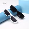 Trendy Rectangle Sunglasses Men Women Luxury  Designer Wide Frame Sun Glasses vintage Small Black yeglasses Oculos De Sol