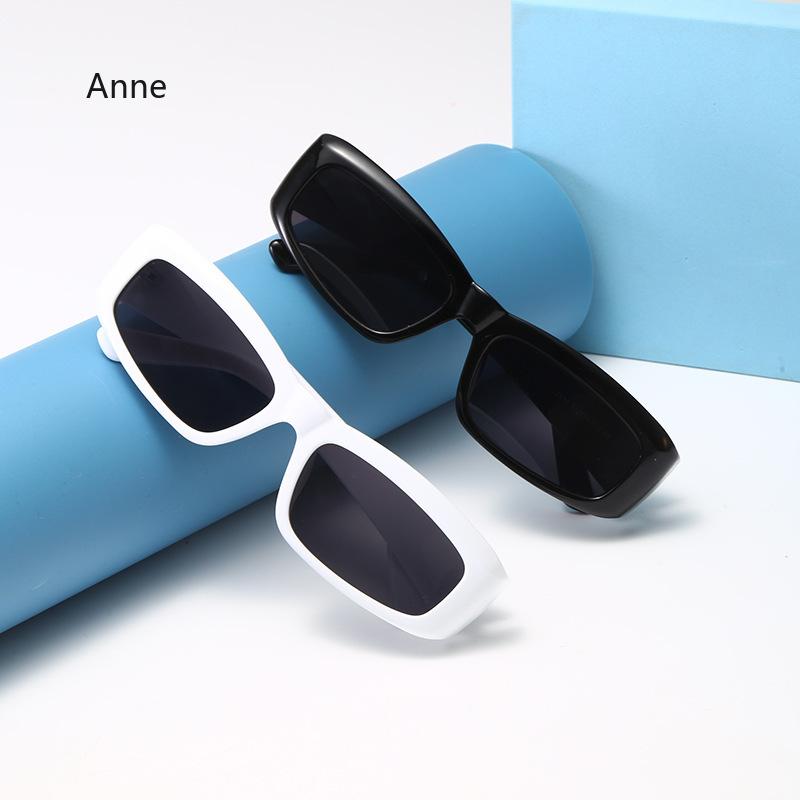 Trendy Rectangle Sunglasses Men Women Luxury  Designer Wide Frame Sun Glasses vintage Small Black yeglasses Oculos De Sol