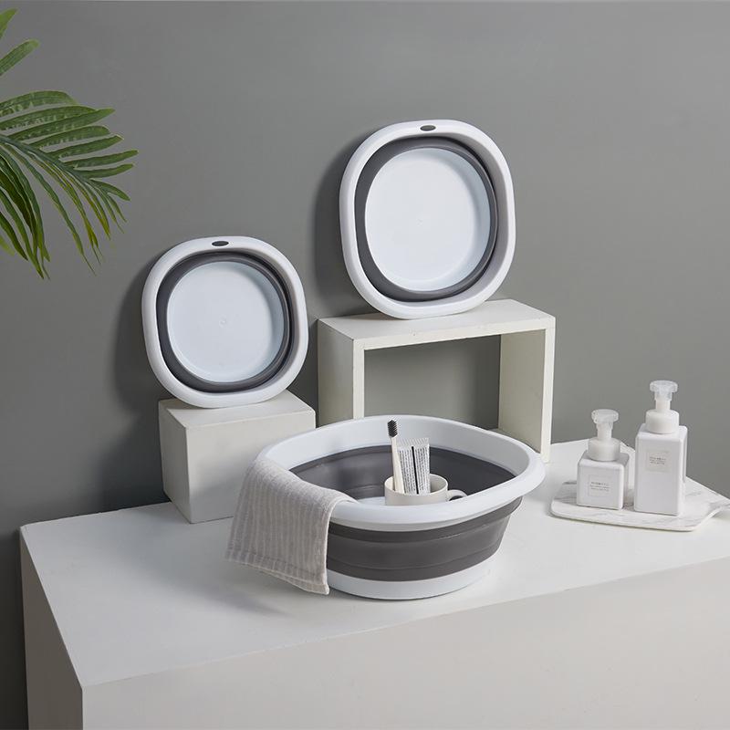 Portable Square Folding Washbasin - Ideal for Baby Baths, Outdoor Use, and Dormitory Laundry