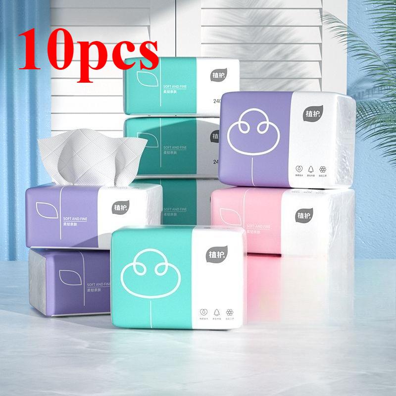 6pcs Household Super Soft 4-layer Tissues, Thick and Portable, Suitable for Families, Made of Native Wood Pulp