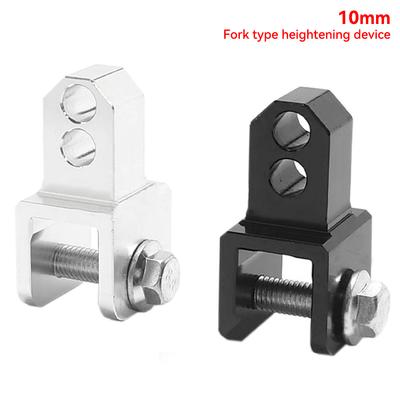 Motorcycle Modify Rear Shock Round End Change Fork End Accessories Dual Fork Port Rear Shock Height Increase Part with 10mm 15mm Holes