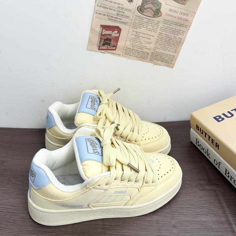 Platform white shoes women's tide versatile sports and leisure bread shoes 2 spring new board shoes