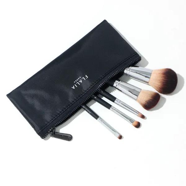 Starter Pack 15-piece Makeup Brush Set (Foundation Eyeshadow Blusher Powder Makeup Pouch Puff)