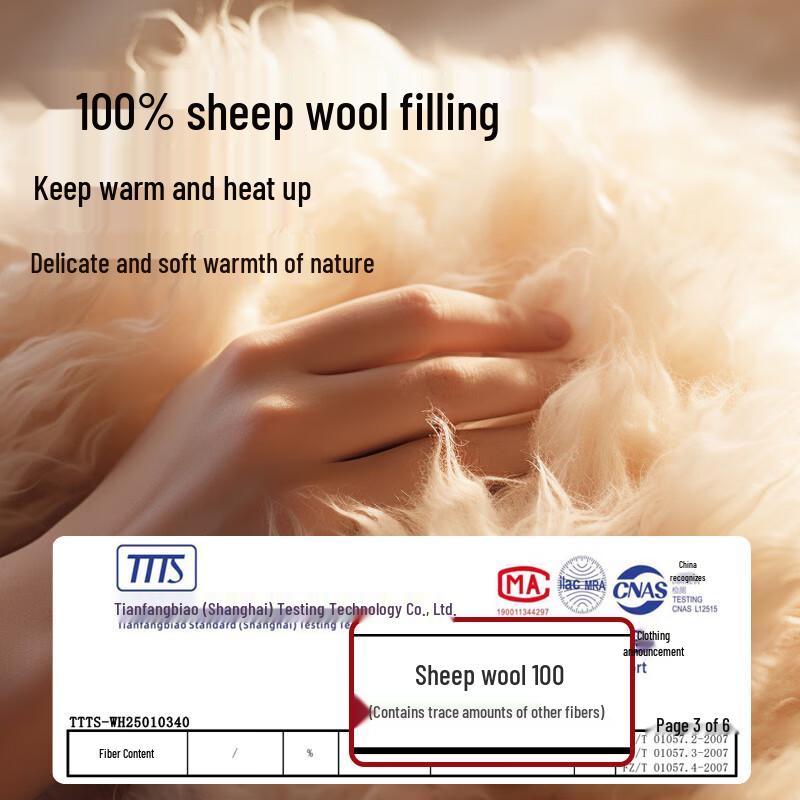 Miiow Men's 100% Wool Thickened Thermal Pants