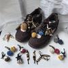 Maillard Tassel Pendant Shoe Charms Leather Flower Shoelace Buckle Sports Shoe Decoration Accessory Sports Shoelace Decor Buckle