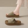 Thick-soled Bag Head Half Slippers Women's Summer New Sandals Wear Retro Lazy One Pedal Beach Shoes