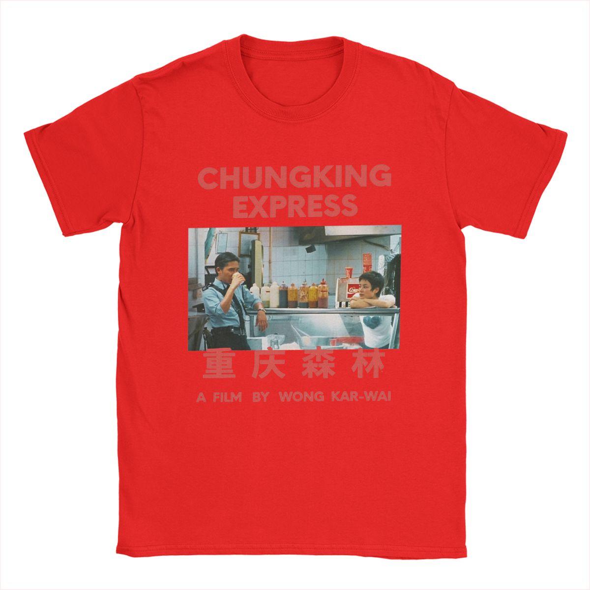 Мужские футболки Chungking Express Вонг Карвай Хлопковая одежда Смешные футболки с коротким рукавом и круглым вырезом Футболки с принтом S