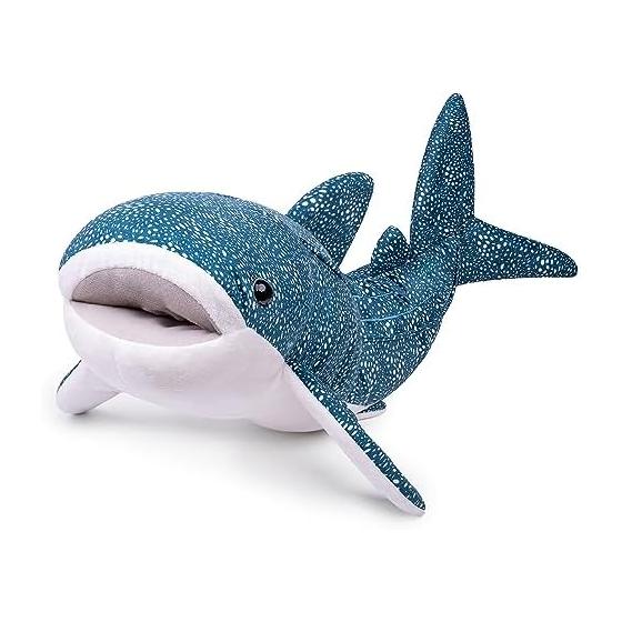 ZHONGXIN MADE Simulation Large Whale Shark Plush Toy 52cm Realistic Long and Lifelike Blue Texture Whale Shark Stuffed Animal Super Soft Marine Life
