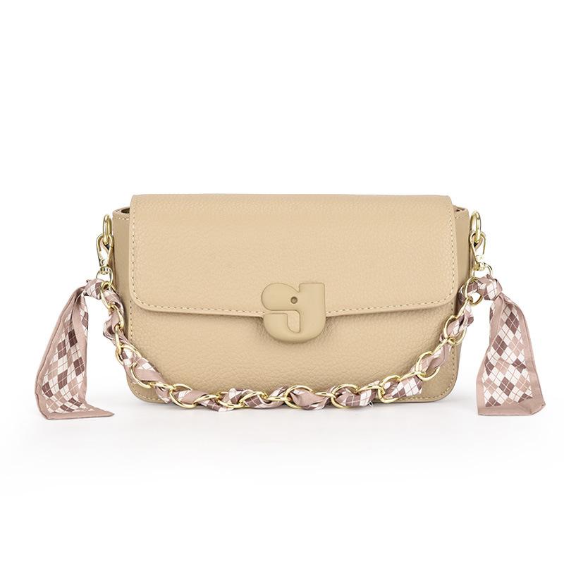 

Однотонная простая текстура маленькая сумка женская 2025 весна новая универсальная на плечо сумка-мессенджер маленькая квадратная сумка коричневый