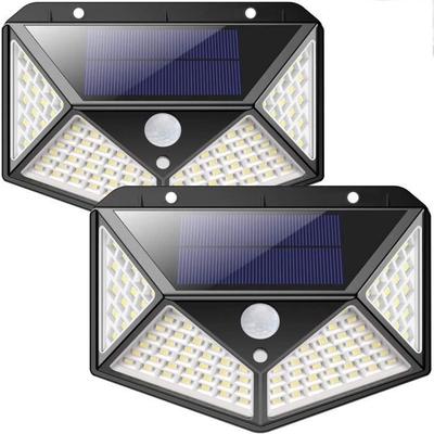 Outdoor Solar Light 100 LED - 270° Motion Sensor Lighting - Waterproof IP65 - Black