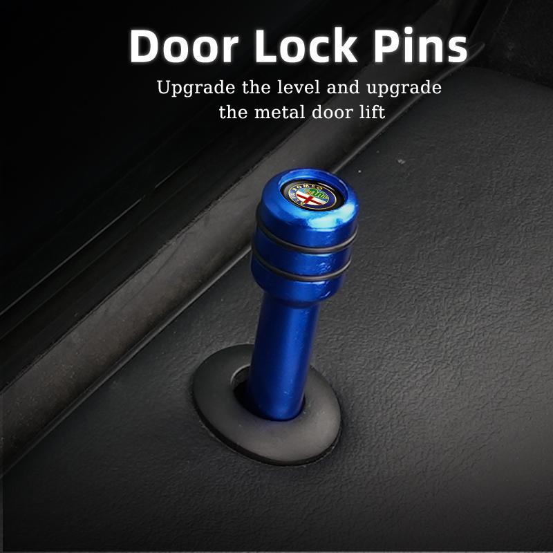 Car Interior Auto Lock Door Lift Alloy Safety Pin For Alfa Romeo Giulietta 159 147 156 166 Mito Giulia GT Tonale Stelvio khg156