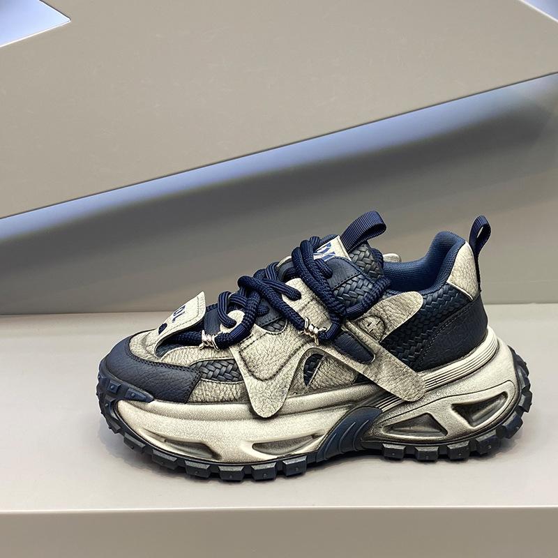 

Весенне-осенние легкие роскошные универсальные сетчатые повседневные модные трендовые ретро старые комбинированные мужские кроссовки мужская обувь 44