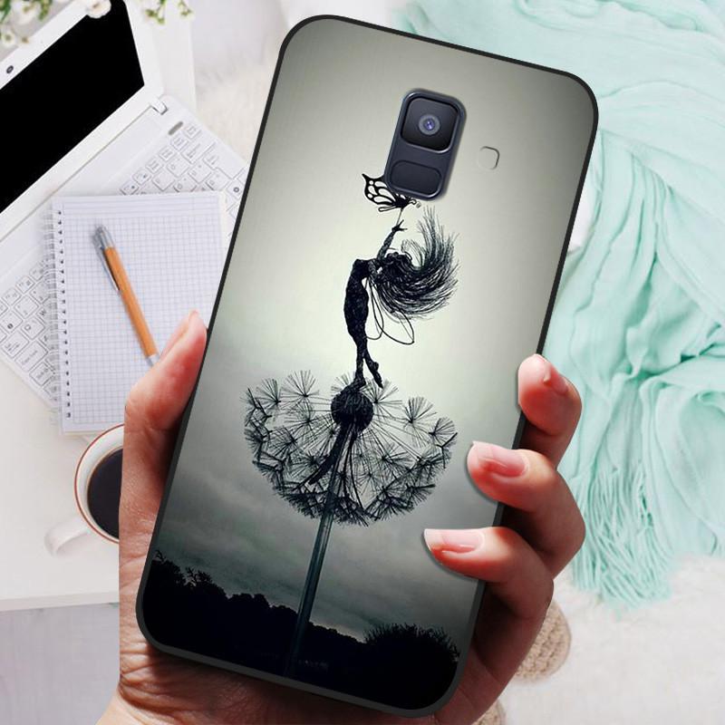 Für Samsung Galaxy A8 Plus 2018 Hülle Schwarze Abdeckung Löwe Wolf Silikon Weiche Rückseite Hüllen Für Samsung A8 2018 A530 A530F Handyhülle