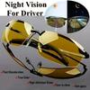 1PC night vision glasses, double lenses, PC polycarbonate frame and lenses, no degree, for men and women, day and night driving