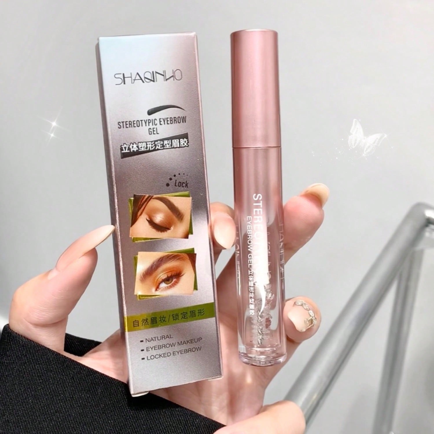 3D Eyebrow Shaping Gel, Waterproof, Sweat-Resistant, Quick-Drying, Makeup Eyebrow Styling Gel, Natural Look, Transparent For Eyebrow Makeup