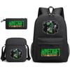 Minecraft Schooltas Game Merchandise Student Grote Capaciteit Print Drie Delige Schooltas Mannen En Vrouwen