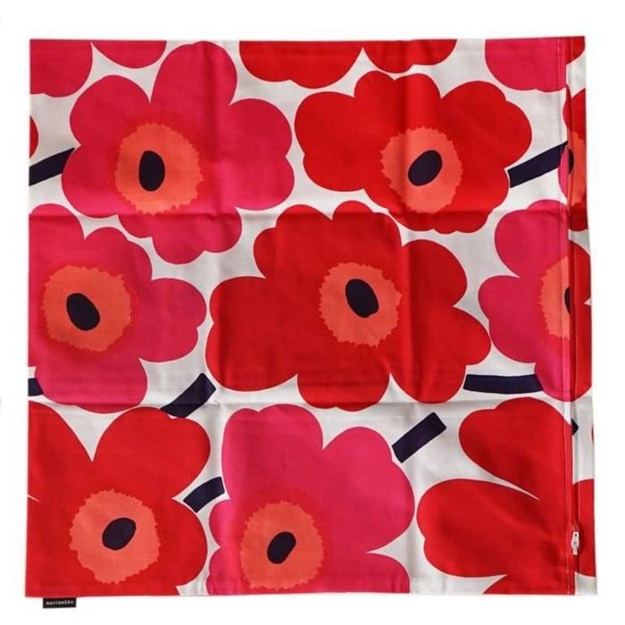 Marimekko Cushion Cover 50x50cm Pieni Unikko Red/White 064163 001
