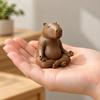 Meditating Animal Sculpture Capybara Figurine, 3D Printed Yoga Statue, Zen Cute Statue Ornament for Home Office Shelf Decoration Relaxing Room