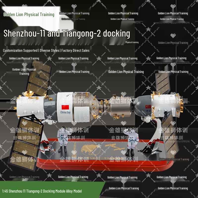 Golden Lion Shenzhou-11 Tiangong-2 Docking Alloy Model
