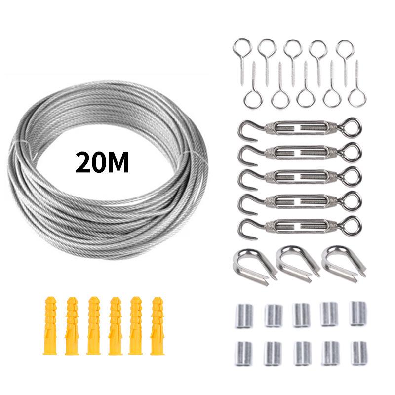 Kit de Rigging Industrial: Cabo de Aço Revestido de Aço Inoxidável para Elevação e Suspensão
