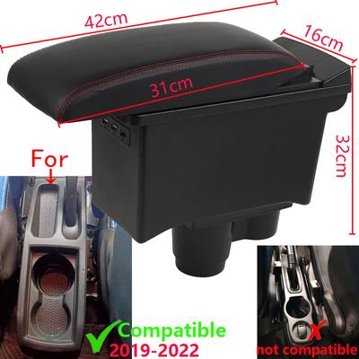 For Renault Duster Armrest For Dacia Duster Car Armrest Box 2019-2025 Storage Box Decoration Accessories Easy Installation