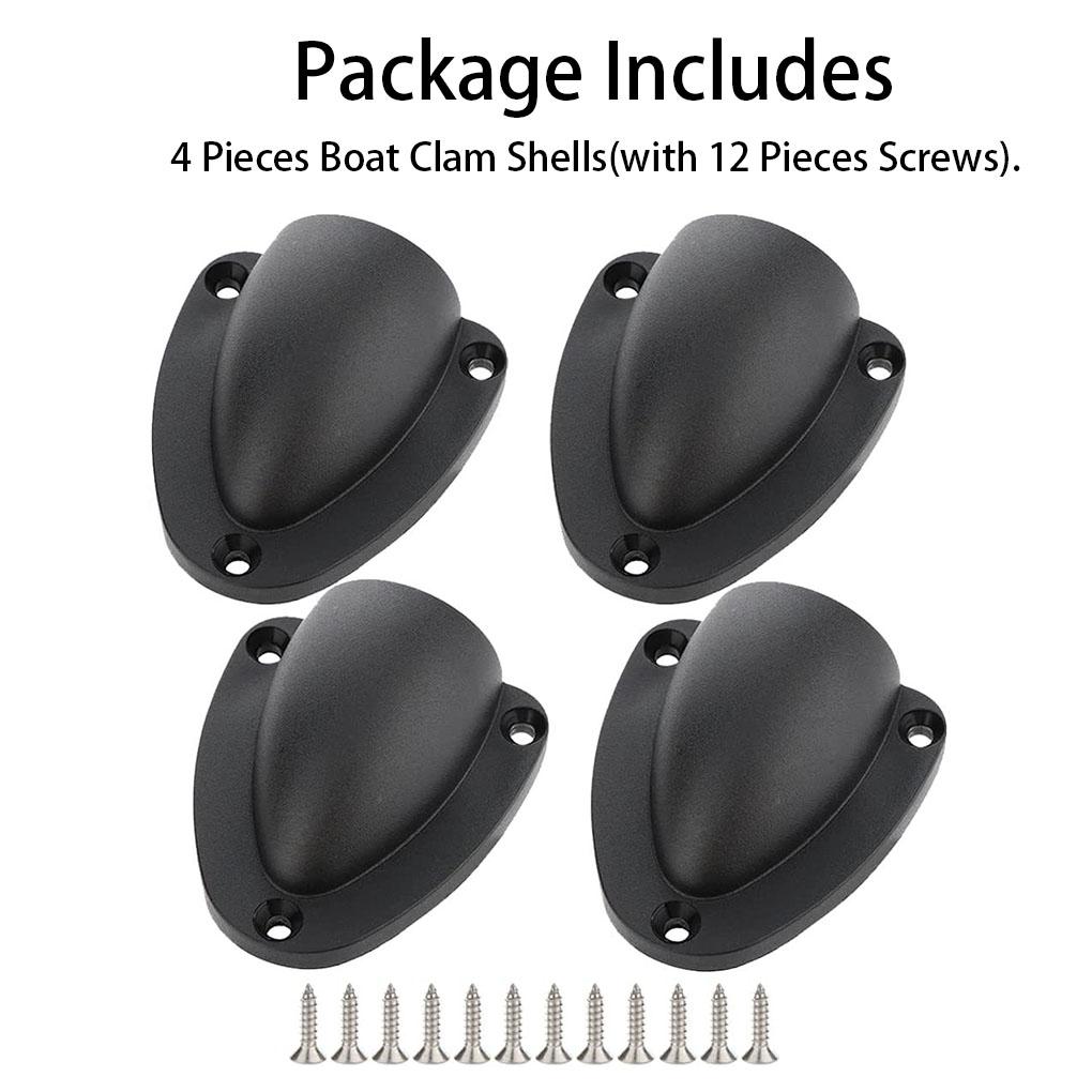Pack of 4 Boat Clam Shell Nylon Ventilation Cable Cover Vent Spare