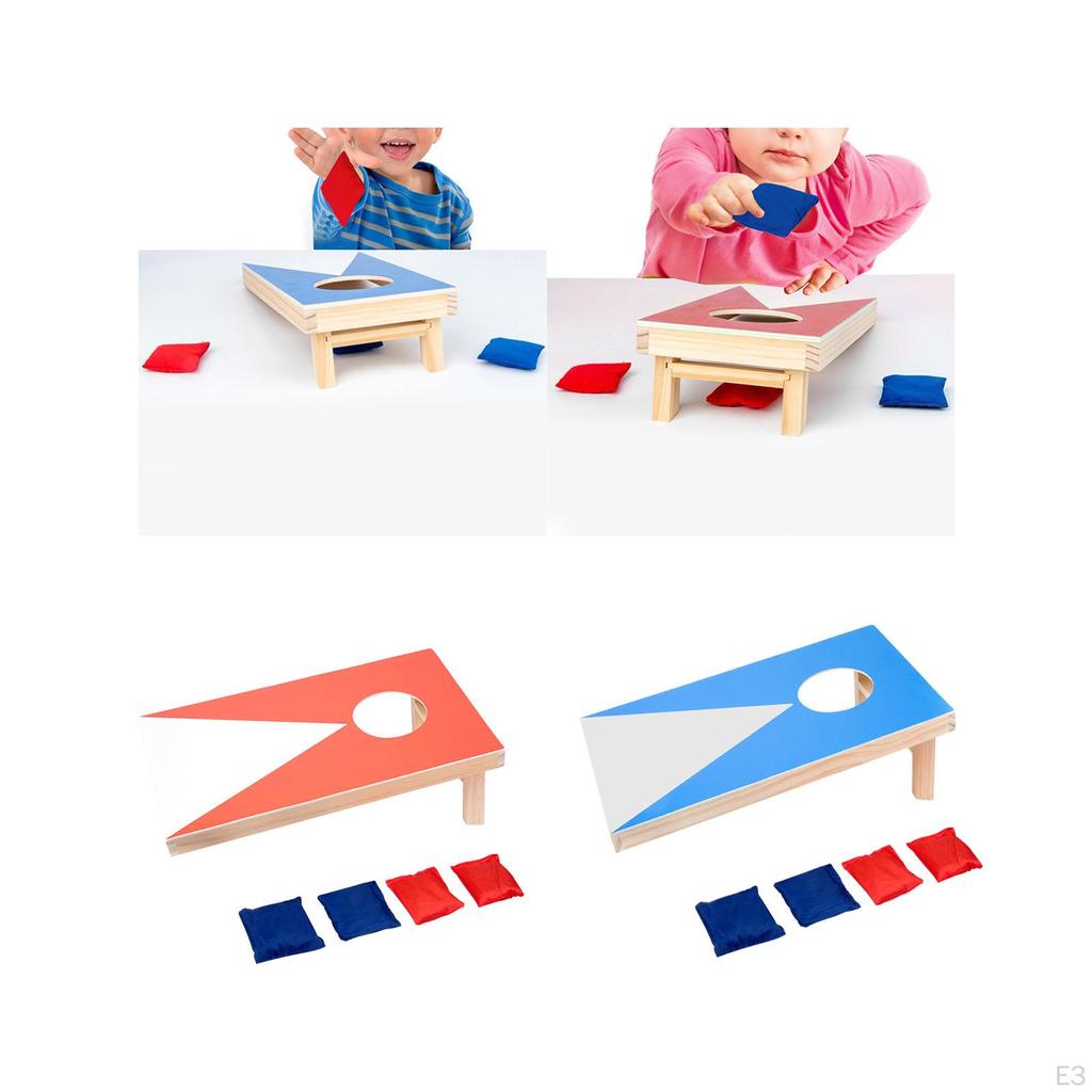 Classic Wooden Cornhole Toss Game Set for Family Fun