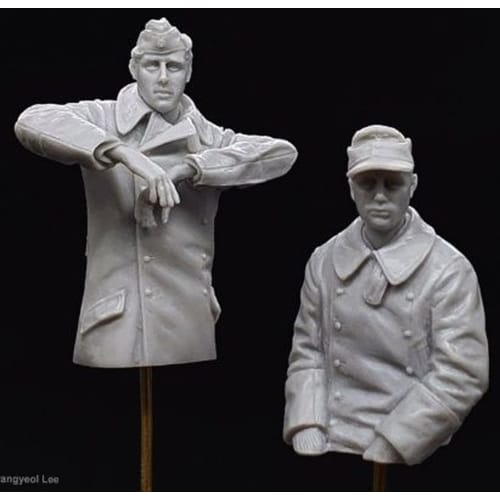 ARPO Productions 1/35 Scale Resin Kit of the 501st Heavy Tank Battalion Tiger II Radio Operator and Driver, Torso Figure (ARP35025)