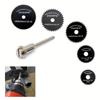 6pcs High-Speed Steel Mini Saw Blade Set For Wood, Plastic & Metal - Durable Stainless Steel With Mandrel Included