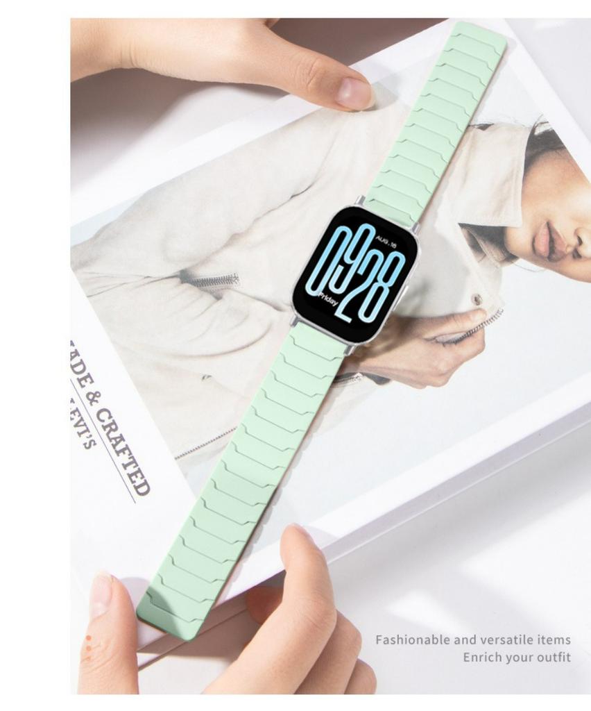 22mm 20mm Magnetic Strap for Redmi Watch 5 Active /Redmi Watch 5 Lite Sport Silicone Bracelet for Redmi Watch 3 Active/Lite Band