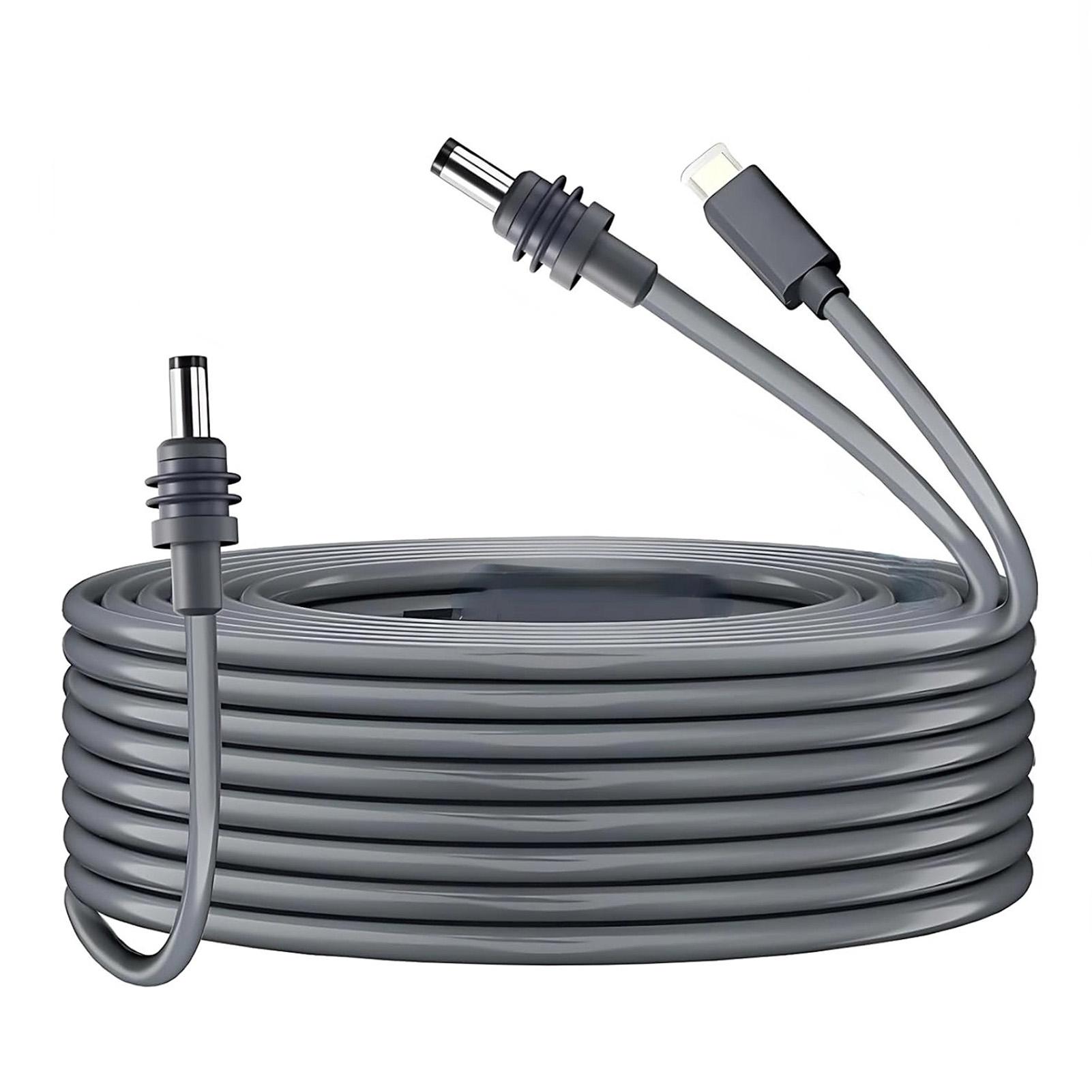 

Satellite DC Power Cable 3.28FT Length 18AWG 2 In1 DC Type C Water Proof Satellite Replacement Exten