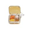 4/7 Grids Portable Pill Box Food-Grade Waterproof Sealed Pill Dispenser Damp-Proof with Handle Mini Vitamin Container Travel Use