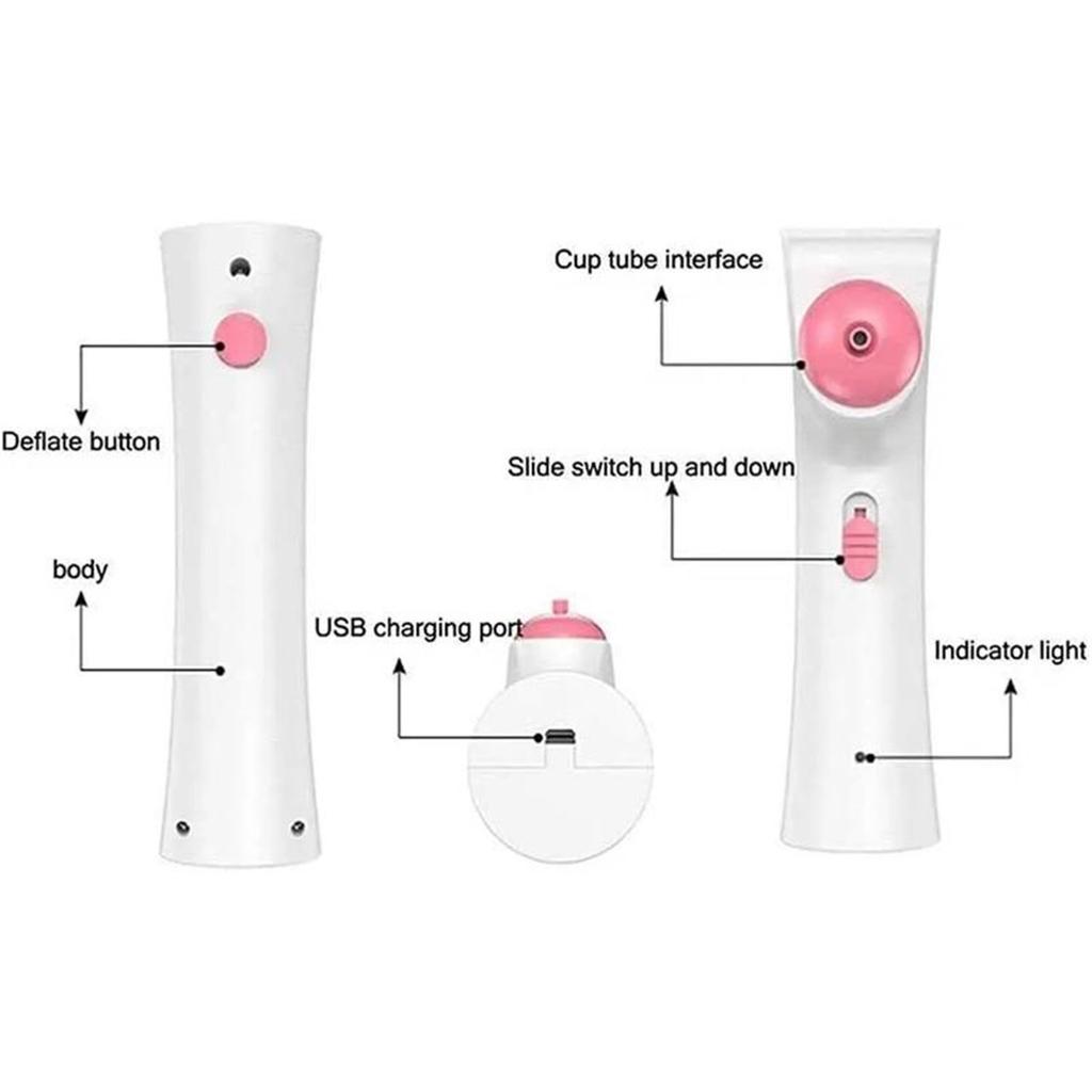Mini Electric Breast Massage Device, Breast Cupping Machine, Electric Suction Cup Massage Device, Multi-function Beauty Instrument