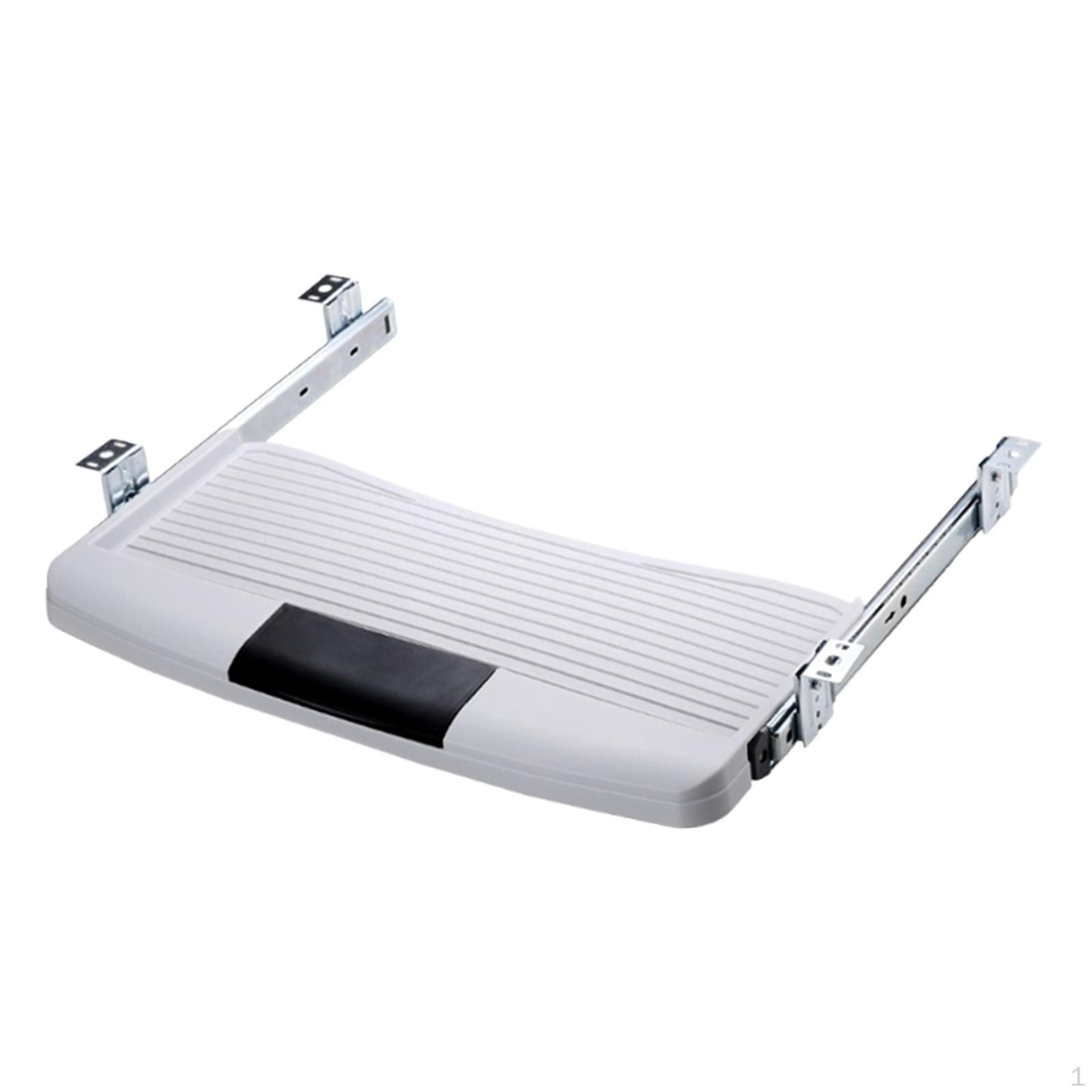 

under Desk Keyboard Tray Adjustable Ergonomic Slide Out Computer Drawer Pull for білий