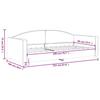 Daybed Dark Grey 90x200 Cm Fabric