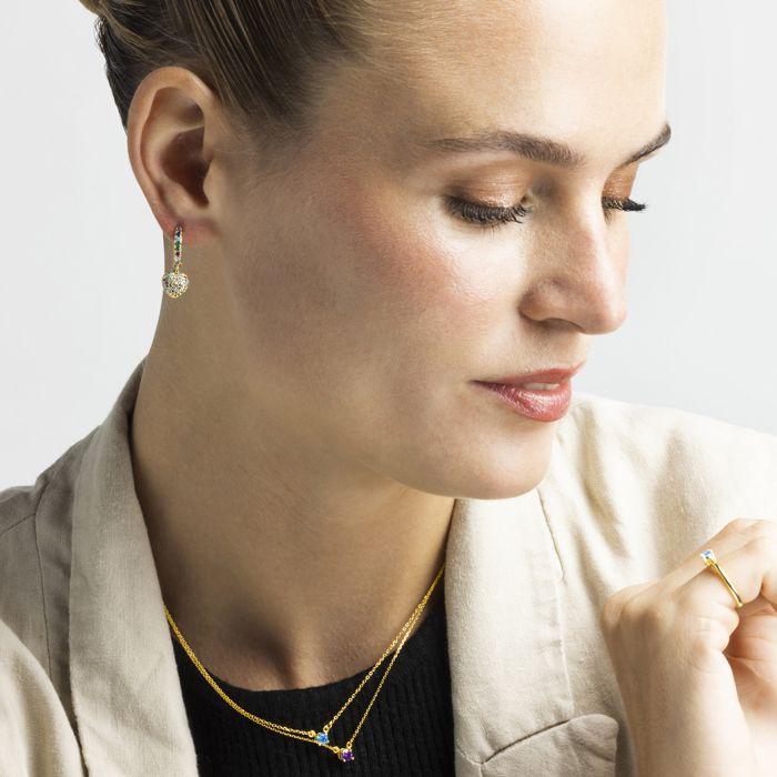 Bague - Luxenter - Otieno - Argent 925 - Quartz Hydrothermal - Or Jaune 18k