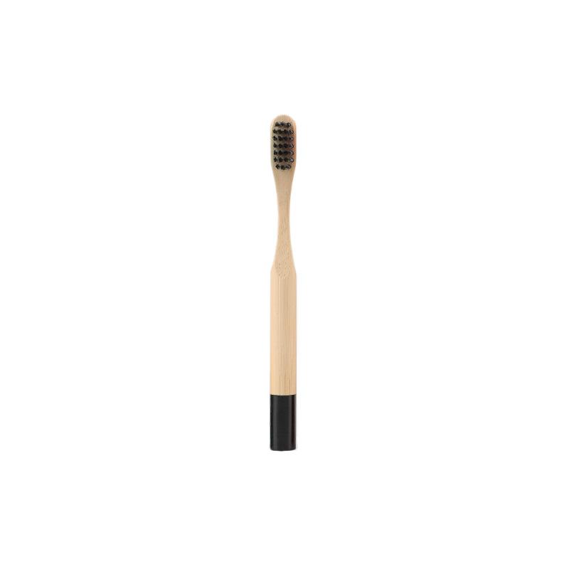 Custom Color Paint Round Handle Kids Soft Eco Degradable BPA Free Bamboo Handle Bamboo Toothbrush