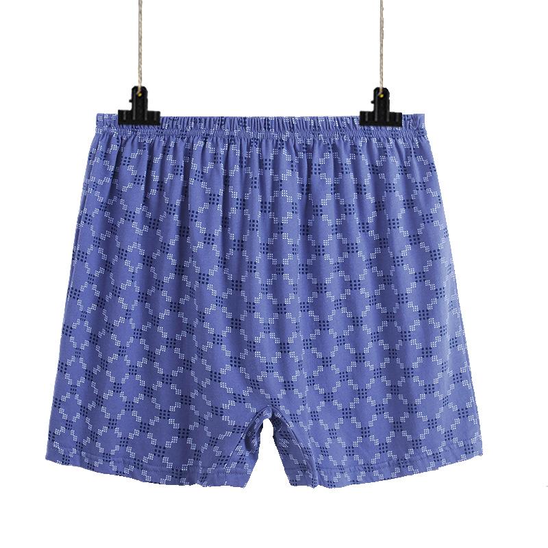 Men's All-Cotton Plus-Size Boxer Briefs for Middle-Aged and Elderly