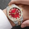 3PCS/Set Fashion Men Watches Luxury Rhinestone Roma Dial Quartz Watch Calendar Clock for Man Gifts Reloj Hombre