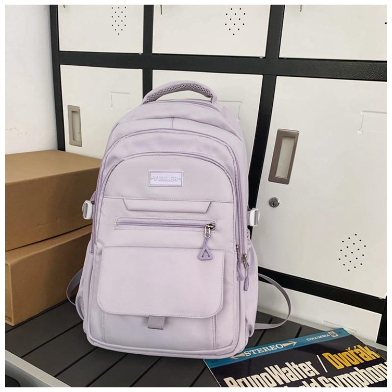 High Value Simple Casual Couple Travel Backpack Large Capacity Junior High School Students Multi-compartment Backpack Men