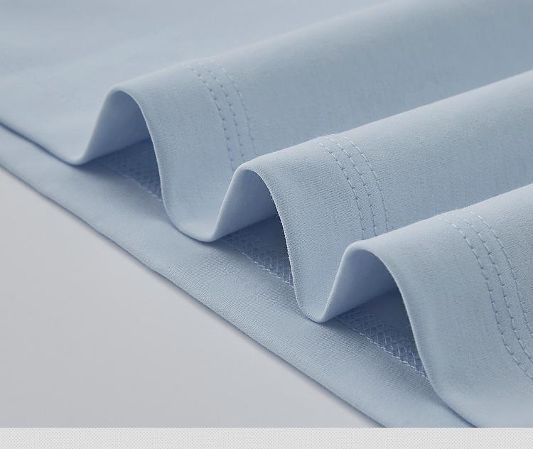 Spring and Summer Original Yarn Double Silk Light Comfortable Elastic Breathable T-shirt
