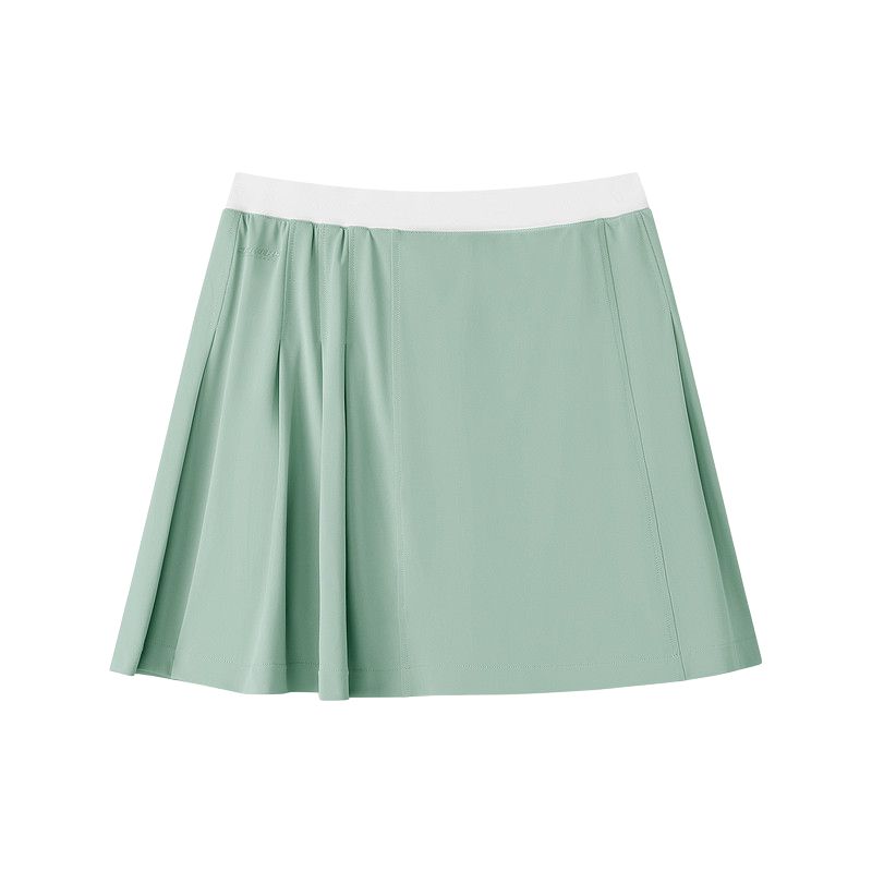 Skechers SS25 Classic Series Fashion Simple Moisture-Wicking Quick-Dry Breathable Skirt Pants Casual Skirt Women skirts Iceberg-Green L225W039-05F3