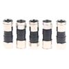 5/10/20Pcs Waterproof Straight Antenna Cable Adapters RG6 F-Type Coaxial Compression Connectors For CCTV Satellite & Cable TV