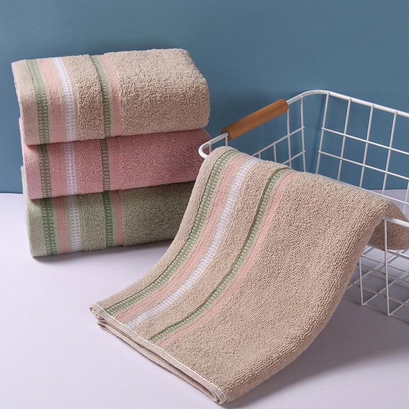 1 PC Cotton Towel Soft Absorbent Thickened Household Polyester Cotton Face Towel Cotton Towel Comfortable Textile Towels for The Home