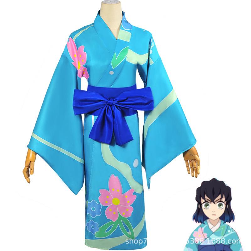 Japan cartoon comics Demon Slayer: Kimono - Kaguya District Cosplay Costume Anime Character Role-Playing Kimono 0074