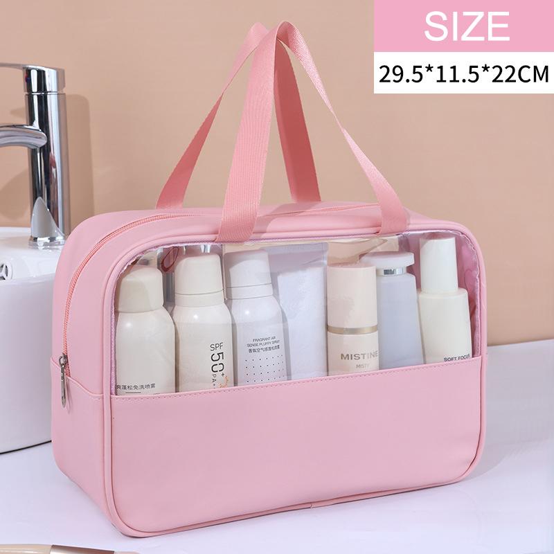Waterproof Portable Make Up Bag Storage Cosmetic Bags For Women Translucent Travel Bag Make Up Storage Case Organizer